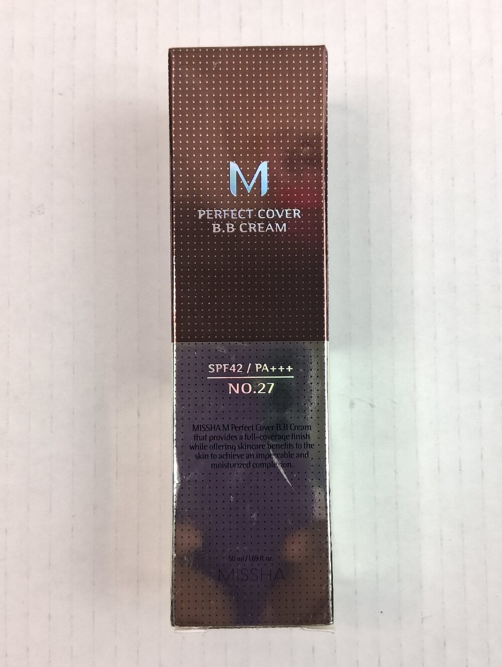 Missha M Perfect Cover BB Cream SPF 42/PA+++ No.27 Honey Beige Exp 2028